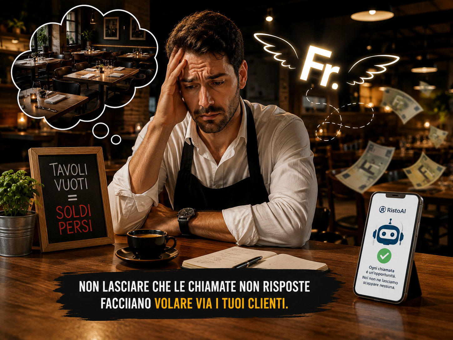 Tavoli vuoti che costano soldi
